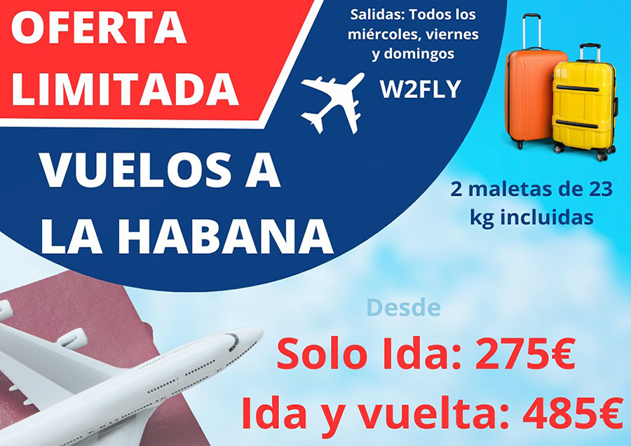 Oferta vuelo a Cuba