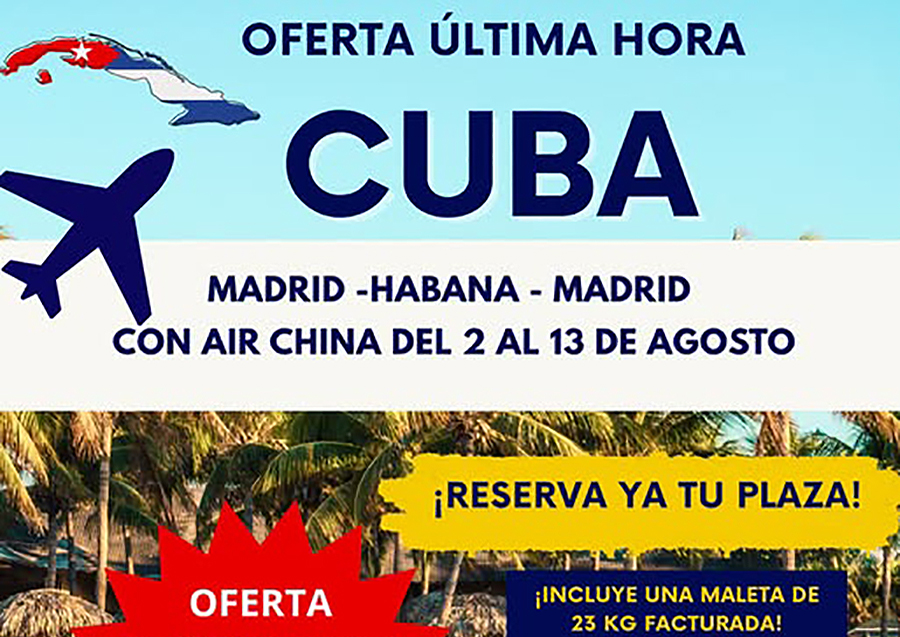 Oferta vuelo a Cuba