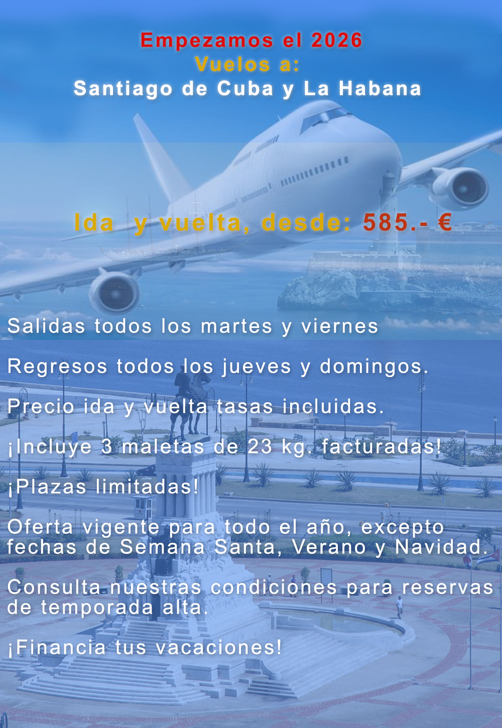 Vuelos a Cuba en 2026